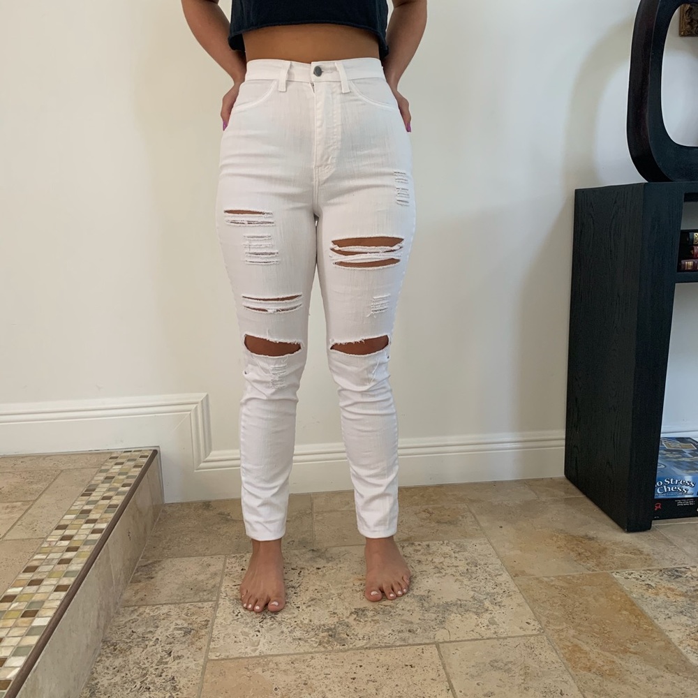 White jeans